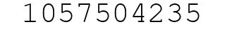 Number 1057504235.