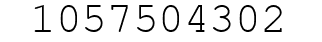 Number 1057504302.