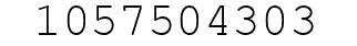 Number 1057504303.