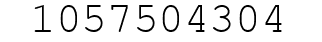 Number 1057504304.