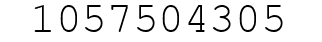 Number 1057504305.