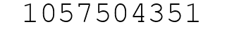 Number 1057504351.