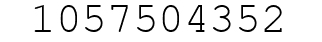 Number 1057504352.