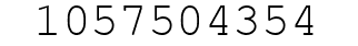 Number 1057504354.