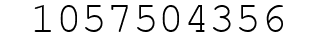 Number 1057504356.