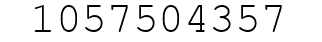Number 1057504357.
