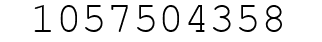Number 1057504358.