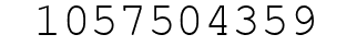 Number 1057504359.