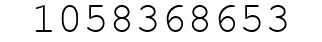 Number 1058368653.