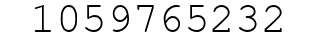 Number 1059765232.