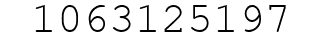 Number 1063125197.