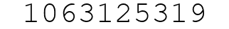 Number 1063125319.