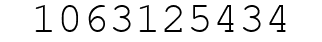 Number 1063125434.