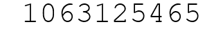 Number 1063125465.