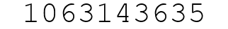 Number 1063143635.