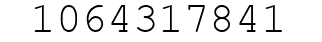 Number 1064317841.