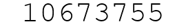 Number 10673755.