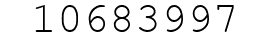 Number 10683997.