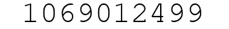 Number 1069012499.