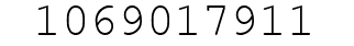 Number 1069017911.
