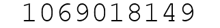 Number 1069018149.
