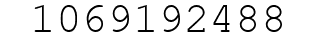 Number 1069192488.