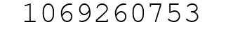 Number 1069260753.
