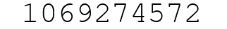 Number 1069274572.
