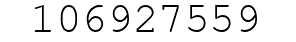 Number 106927559.