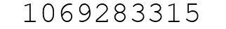 Number 1069283315.