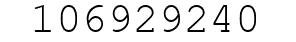 Number 106929240.