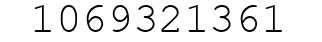 Number 1069321361.