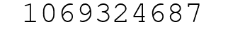 Number 1069324687.
