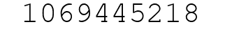 Number 1069445218.