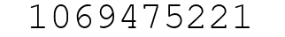 Number 1069475221.