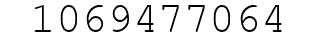 Number 1069477064.