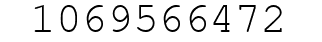 Number 1069566472.
