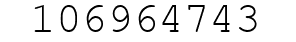 Number 106964743.
