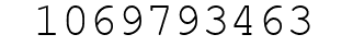 Number 1069793463.