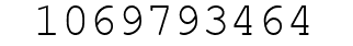 Number 1069793464.