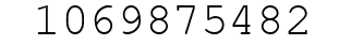 Number 1069875482.
