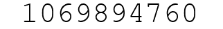 Number 1069894760.