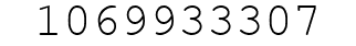 Number 1069933307.