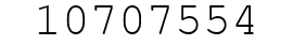 Number 10707554.