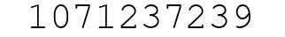 Number 1071237239.