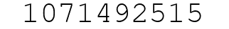 Number 1071492515.