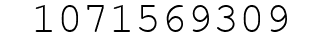 Number 1071569309.