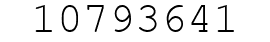 Number 10793641.