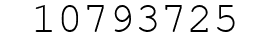 Number 10793725.
