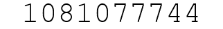 Number 1081077744.